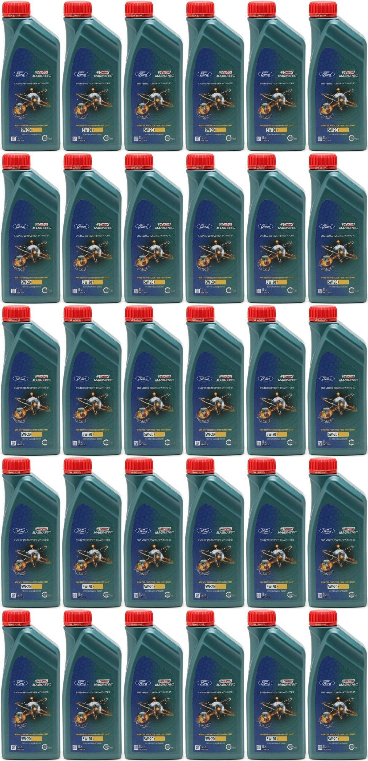 Castrol Magnatec E 5W-20 Motoröl (Ford EcoBoost WSS-M2C948-B) 30x1l=30 Liter