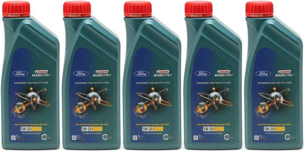 Castrol Magnatec E 5W-20 Motoröl (Ford EcoBoost WSS-M2C948-B) 5x 1l = 5 Liter