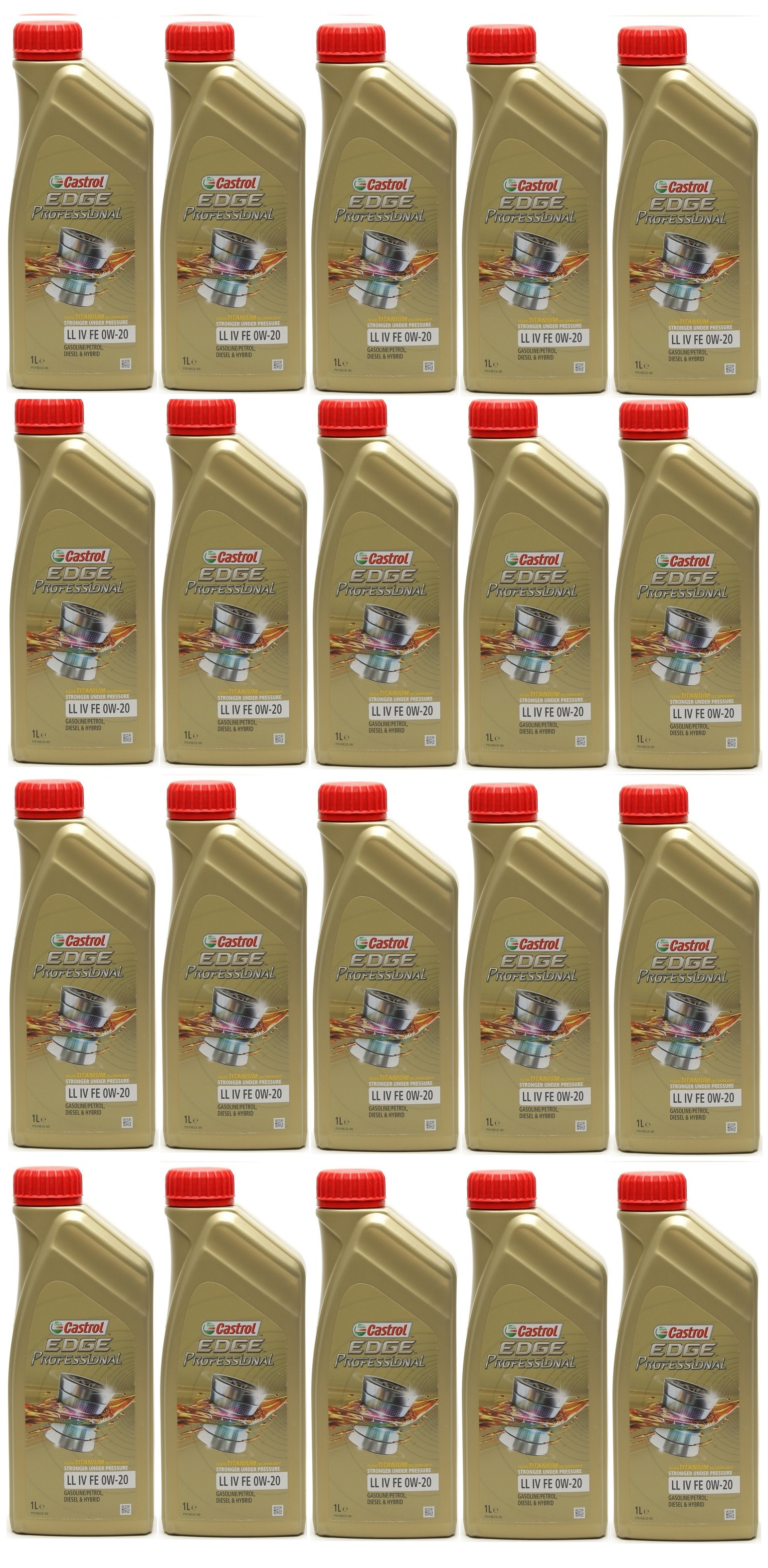Castrol Edge Professional Fluid Titanium LL IV FE 0W-20 20x 1l = 20 Liter