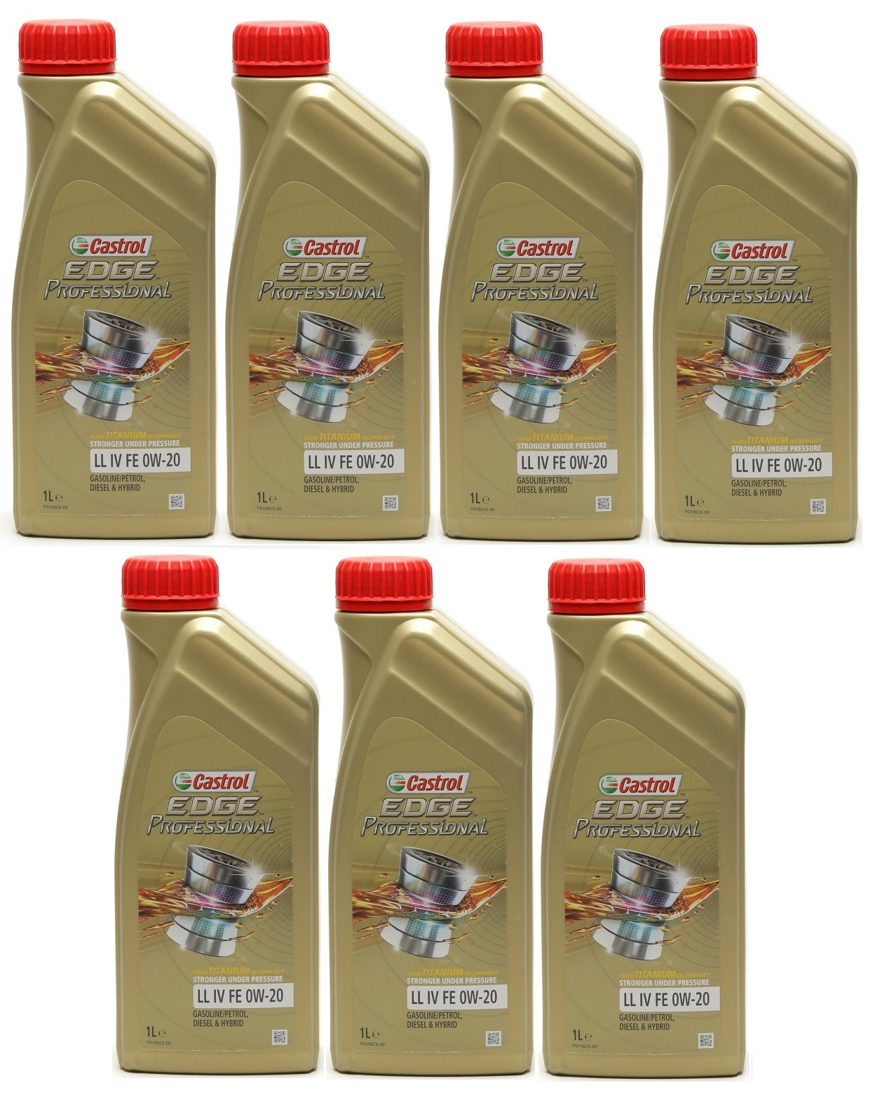 Castrol Edge Professional Fluid Titanium LL IV FE 0W-20 Motoröl 7x 1l = 7 Liter