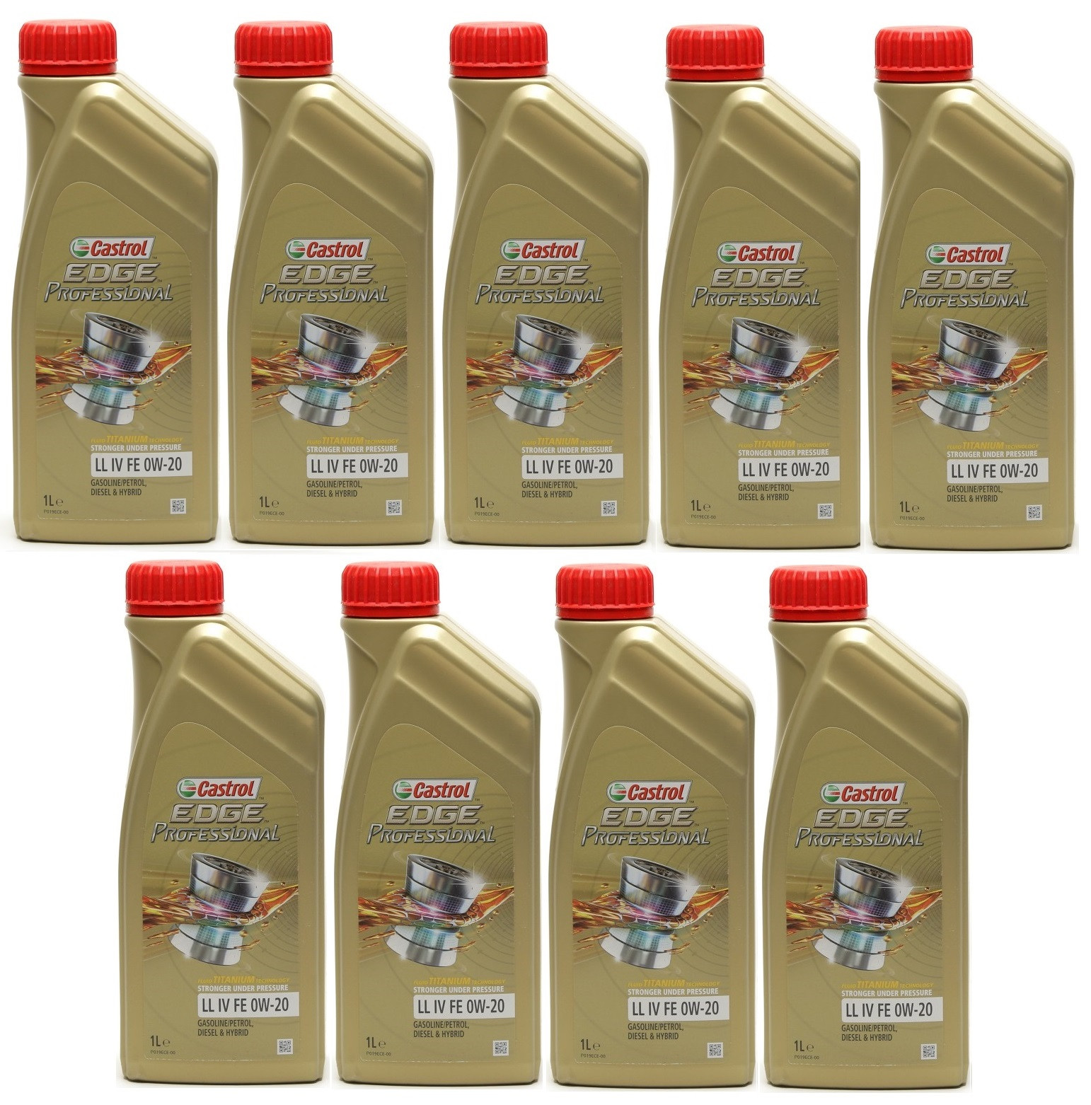 Castrol Edge Professional Fluid Titanium LL IV FE 0W-20 Motoröl 9x 1l = 9 Liter