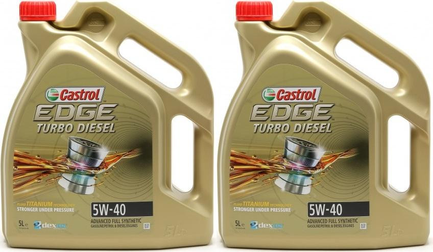Castrol Edge Turbo Diesel 5W-40 Fluid Titanium (ex. FST) Motoröl 2x 5 = 10 Liter