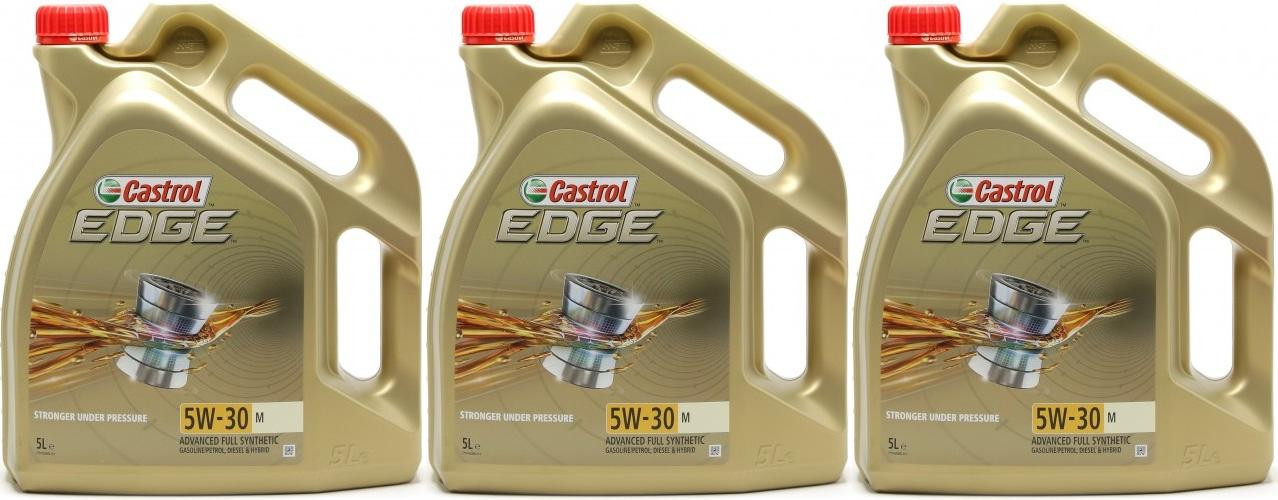 Castrol Edge 5W-30 M (BMW LL04 + MB 229.52) Motoröl 3x 5 = 15 Liter