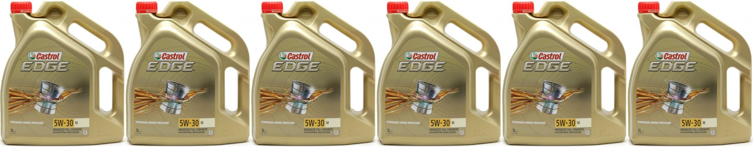 Castrol Edge 5W-30 M (BMW LL04 + MB 229.52) Motoröl 6x 5 = 30 Liter