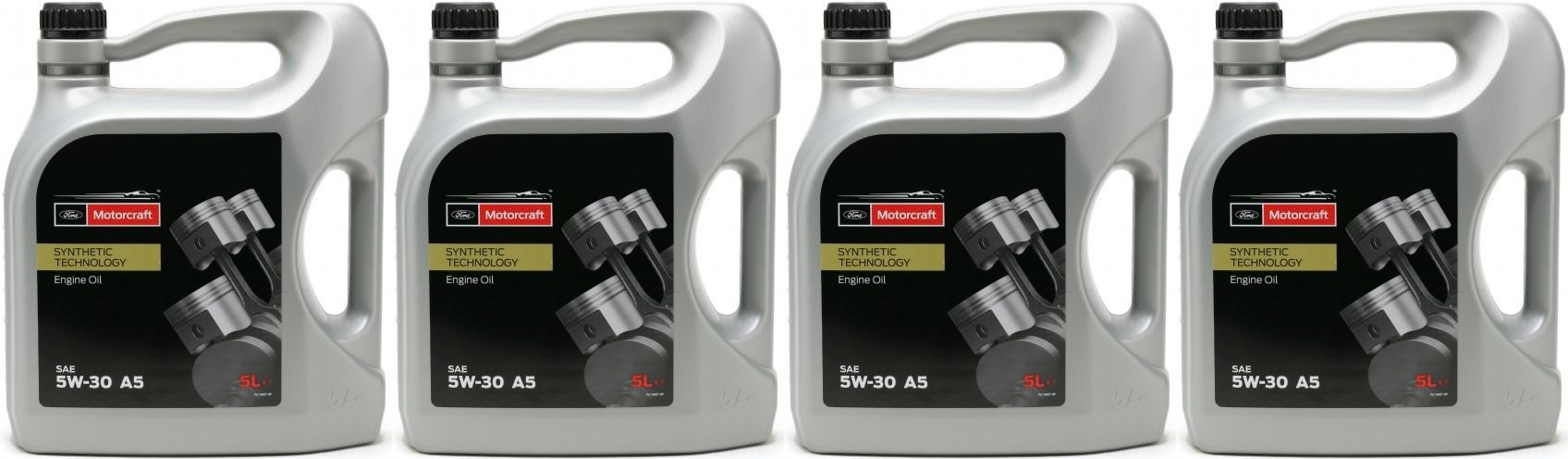 Original Ford 5W-30 Motorcraft A5 (ex. Formula F) Motoröl 4x 5 = 20 Liter