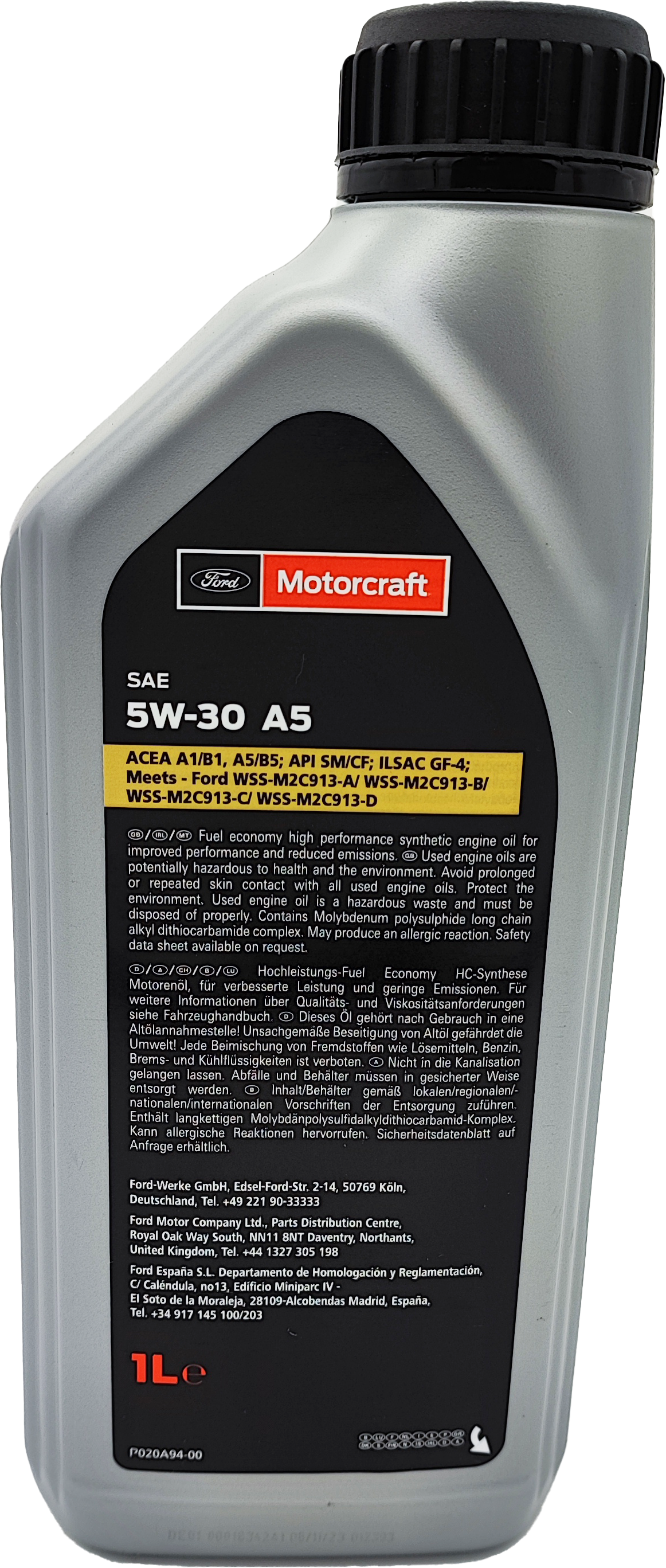 Original Ford 5W-30 Motorcraft A5 Motoröl 1l (ex. Formula F)