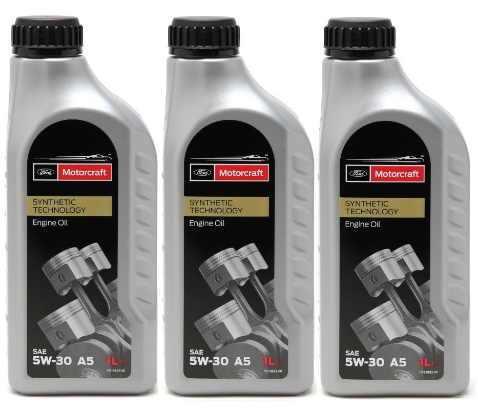 Original Ford 5W-30 Motorcraft A5 (ex. Formula F) Motoröl 3x 1l = 3 Liter