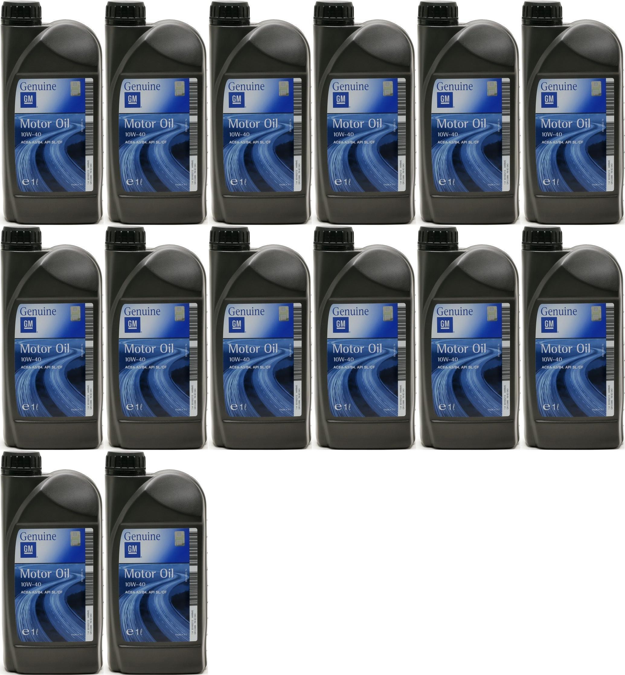 Original GM Opel 10W-40 Diesel & Benziner Motoröliter 14x 1l = 14 Liter