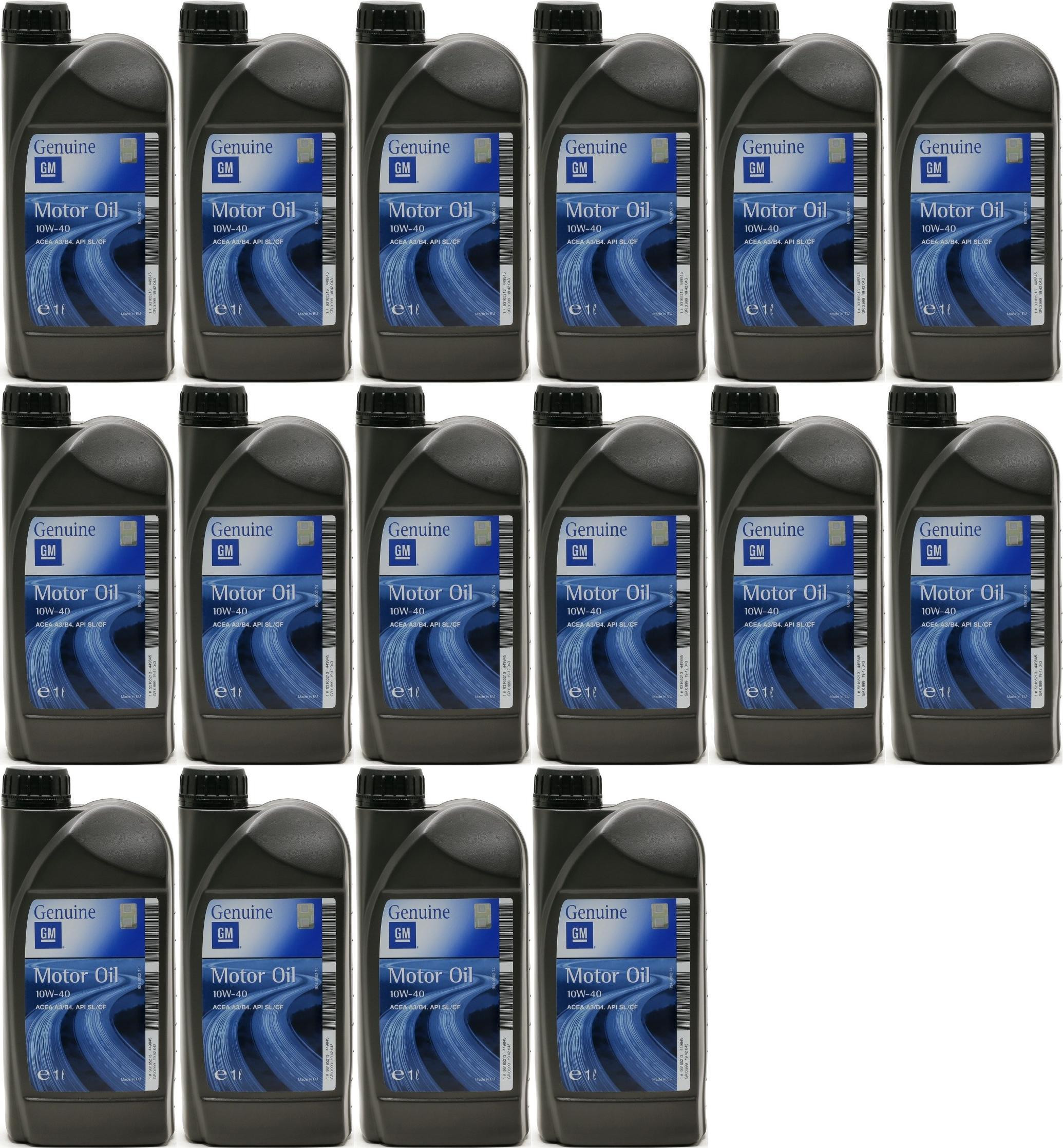 Original GM Opel 10W-40 Diesel & Benziner Motoröliter 16x 1l = 16 Liter