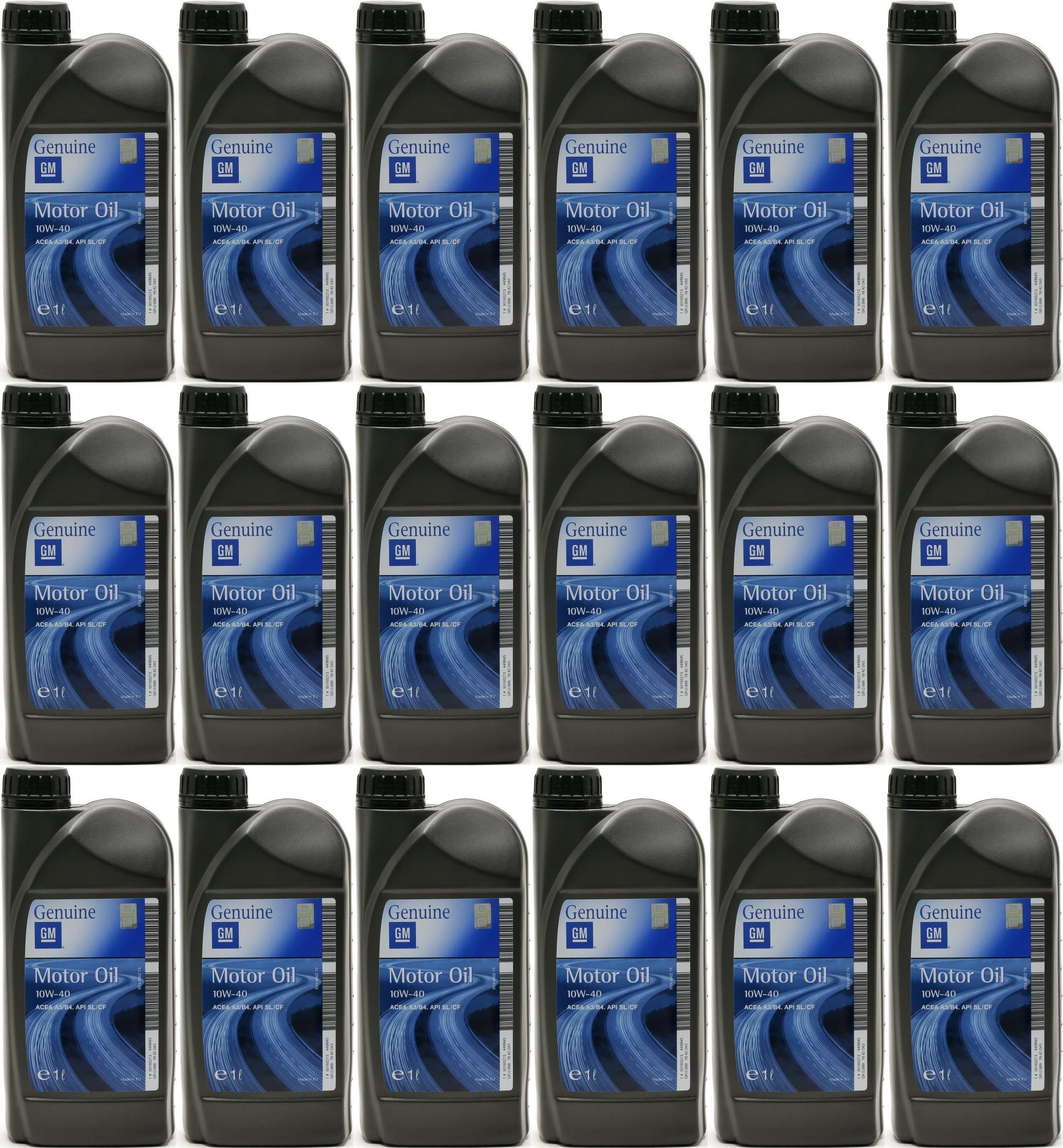 Original GM Opel 10W-40 Diesel & Benziner Motoröliter 18x 1l = 18 Liter