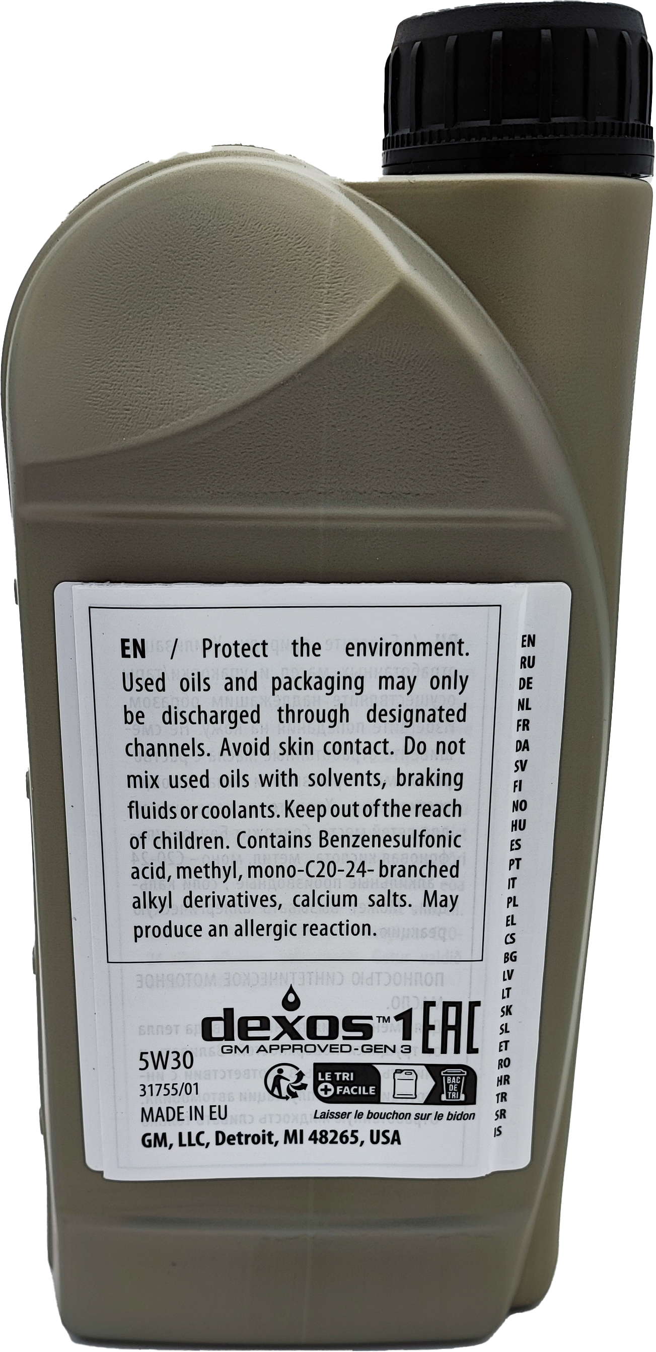 Original GM Opel 5W-30 dexos1 gen3 Motoröl 1l (ex. dexos1 gen2)