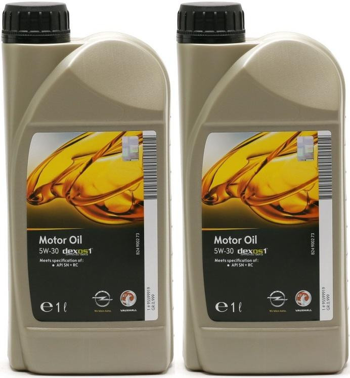 Original GM Opel 5W-30 dexos1 gen2 Longlife Motoröl 2x 1l = 2 Liter