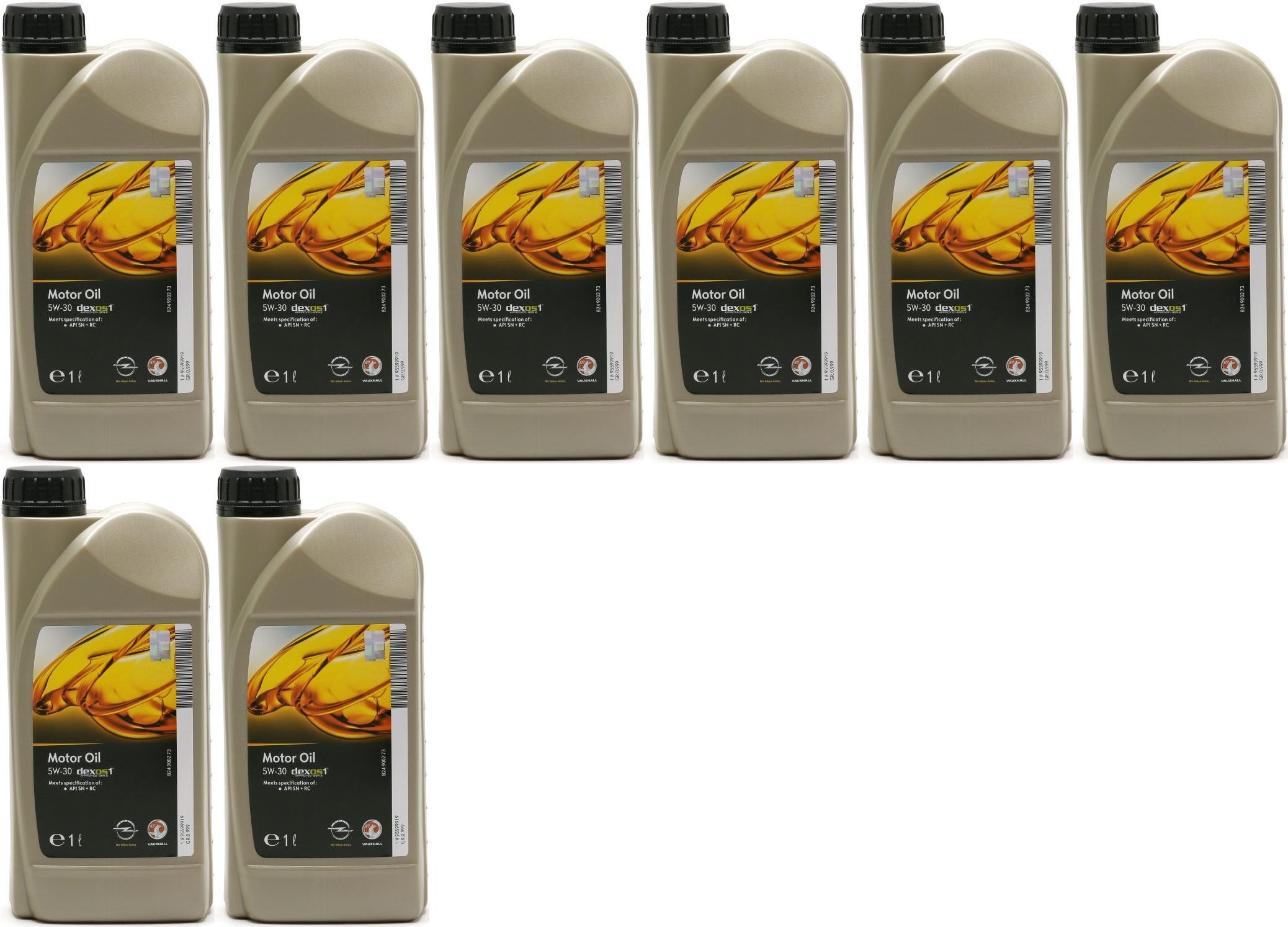 Original GM Opel 5W-30 dexos1 gen2 Longlife Motoröl 8x 1l = 8 Liter