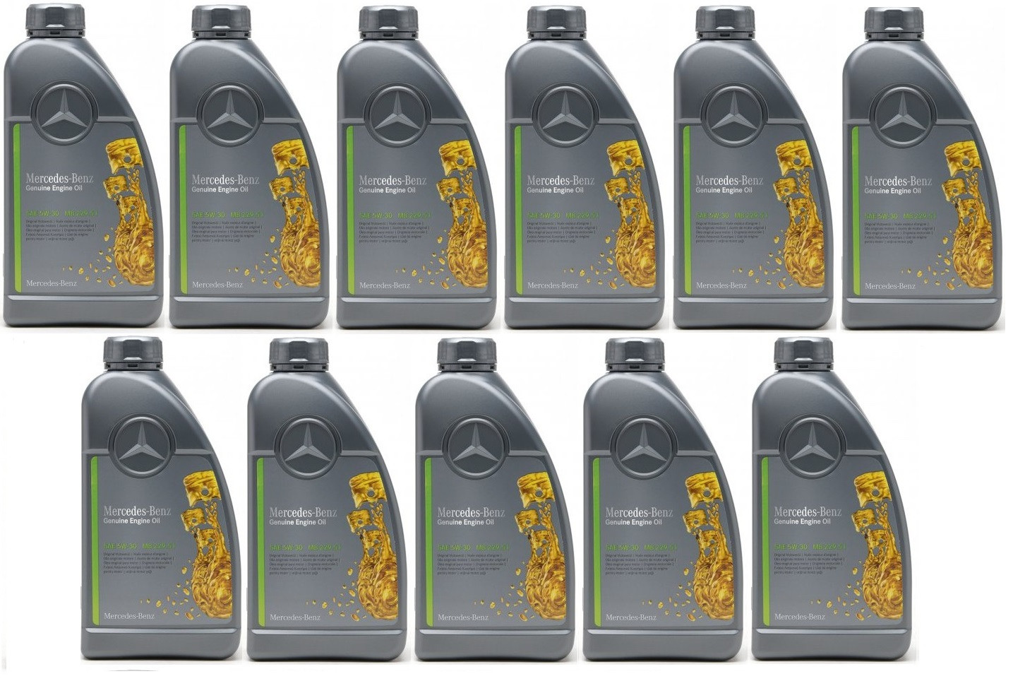 Original Mercedes Benz MB 229.51 5W-30 Motoröl 11x 1l = 11 Liter