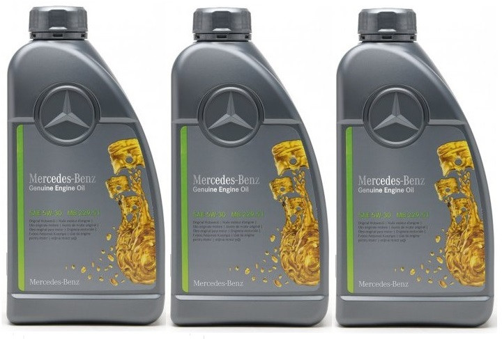 Original Mercedes Benz MB 229.51 5W-30 Motoröl 3x 1l = 3 Liter