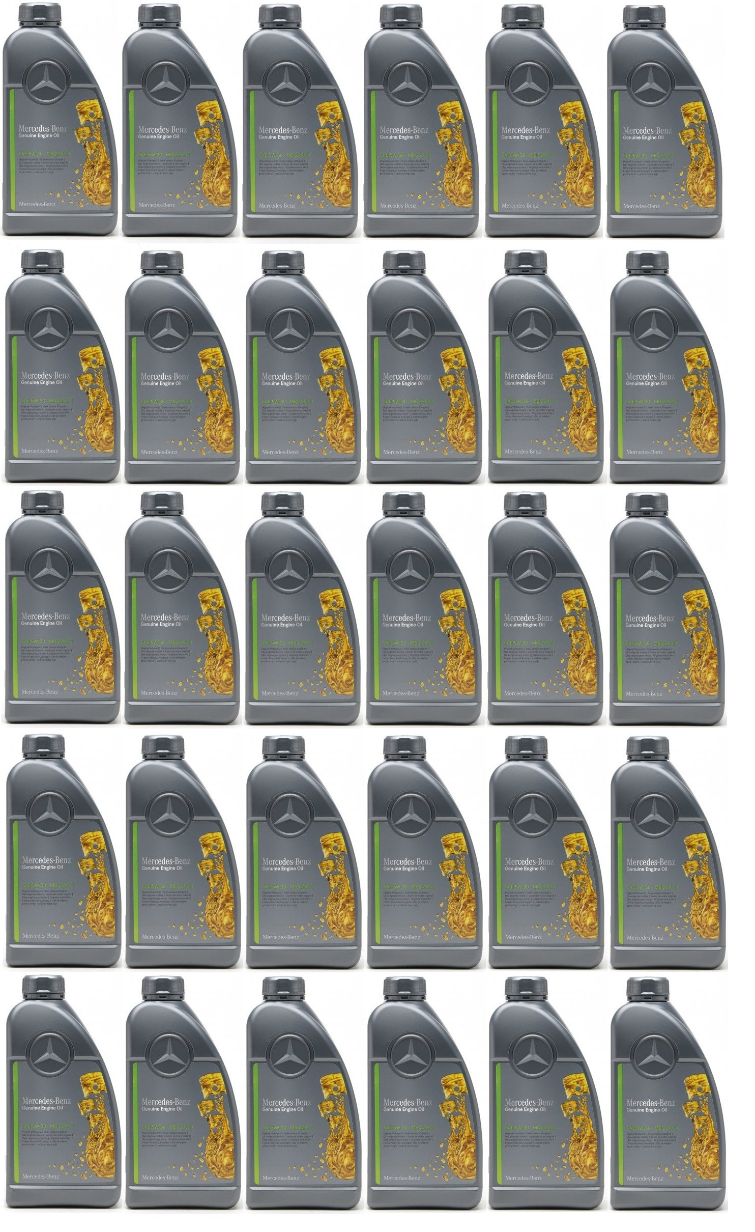 Original Mercedes Benz MB 229.51 5W-30 Motoröl 30x 1l = 30 Liter