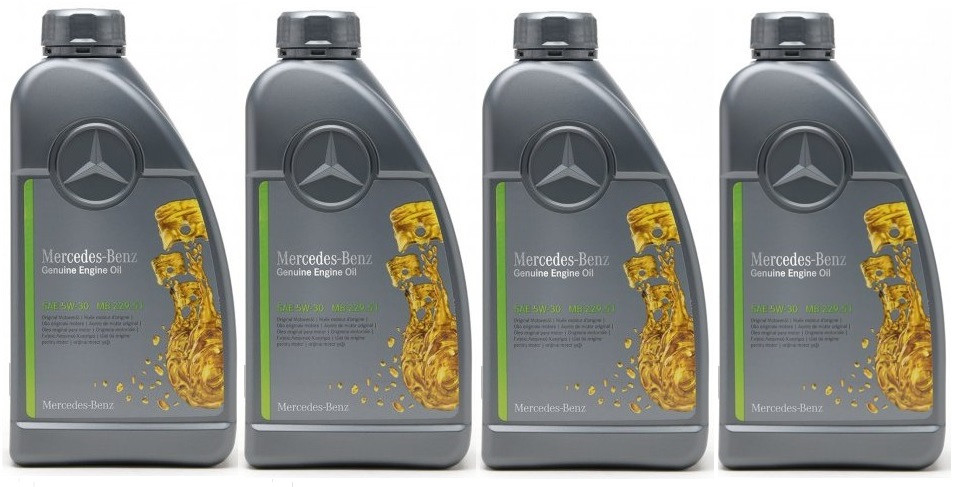 Original Mercedes Benz MB 229.51 5W-30 Motoröl 4x 1l = 4 Liter