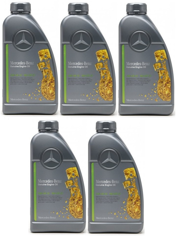 Original Mercedes Benz MB 229.51 5W-30 Motoröl 5x 1l = 5 Liter