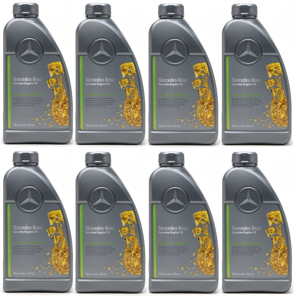 Original Mercedes Benz MB 229.51 5W-30 Motoröl 8x 1l = 8 Liter