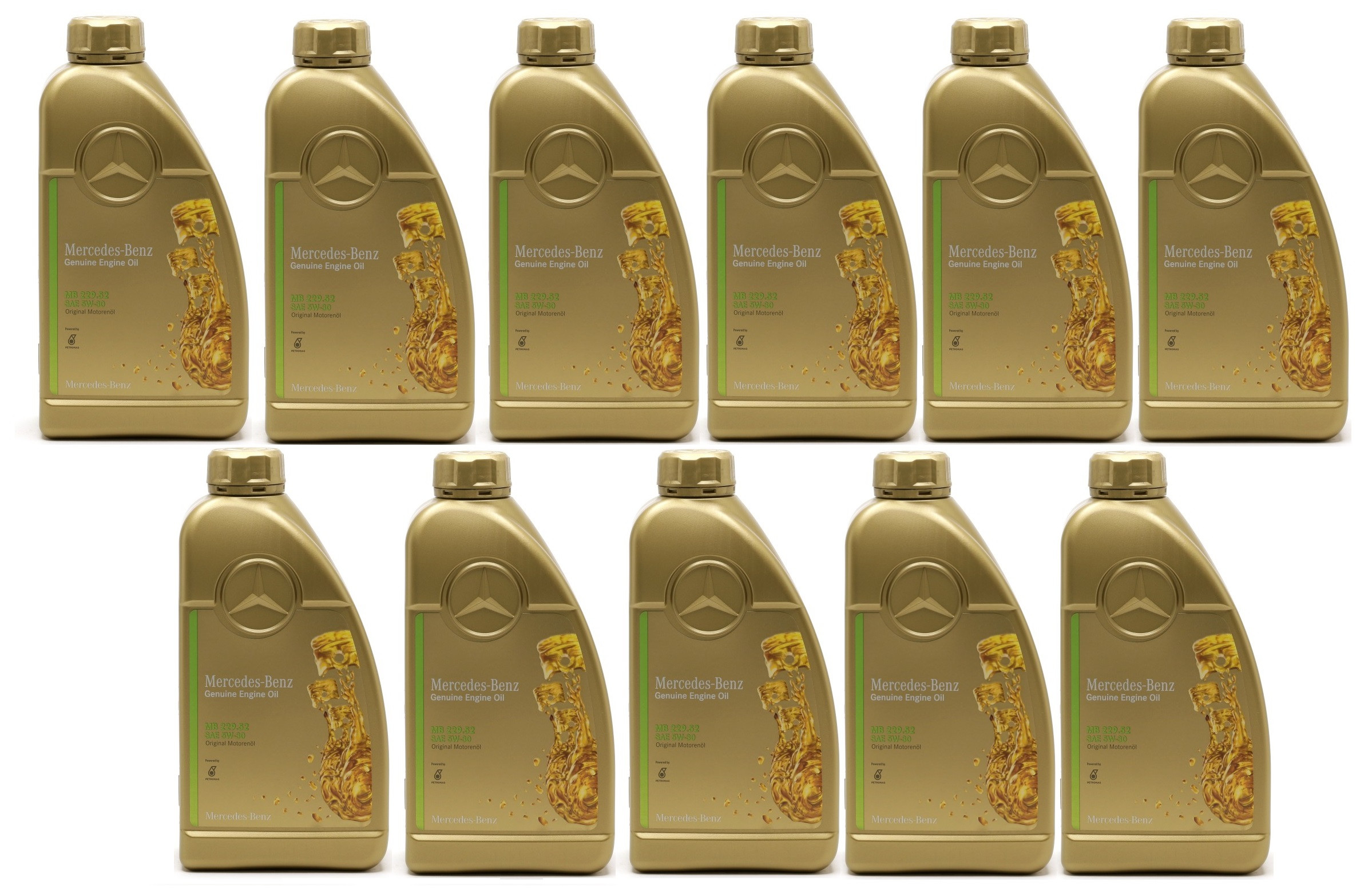 Original Mercedes Benz MB 229.52 5W-30 Motoröl 11x 1l = 11 Liter