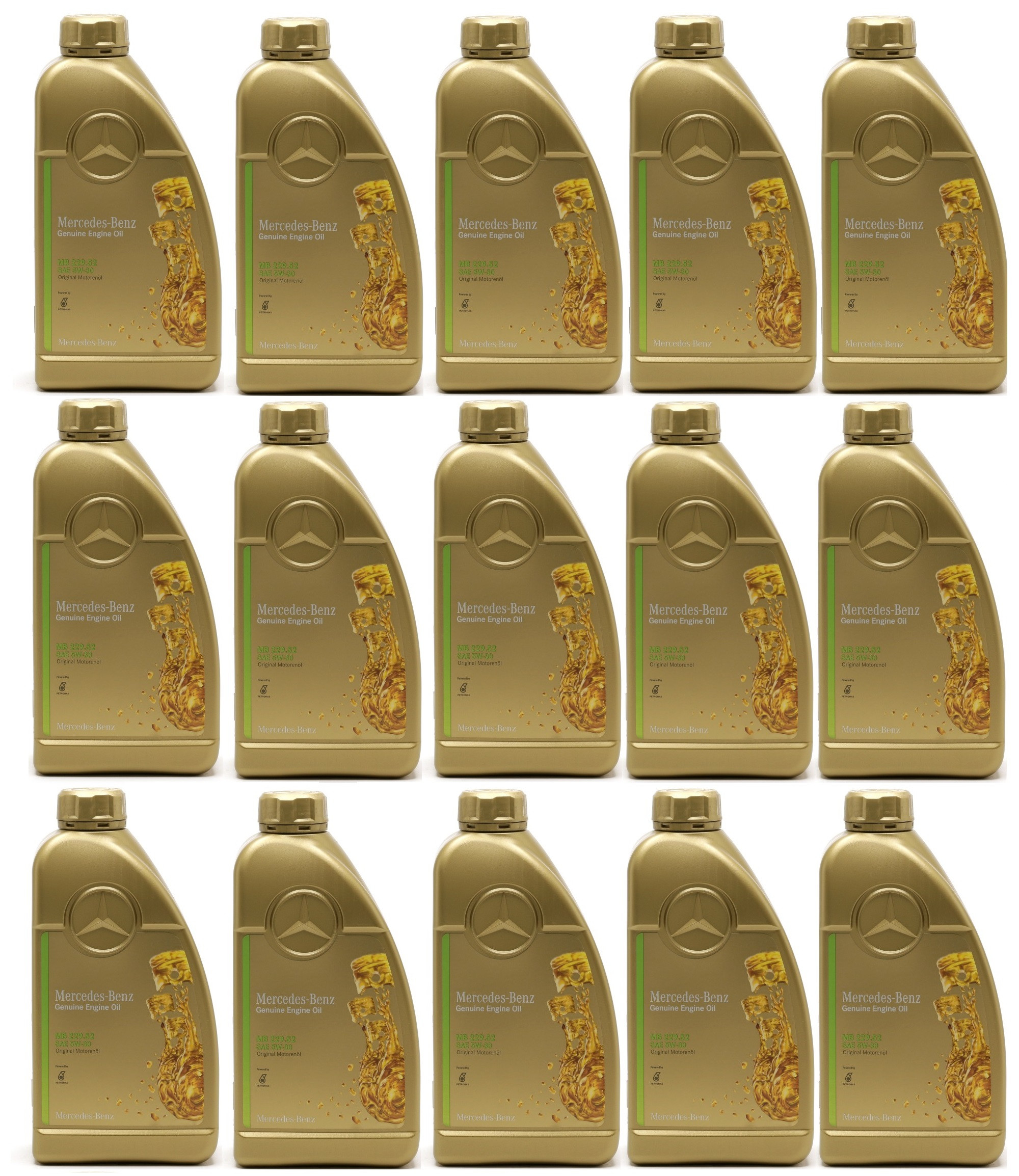 Original Mercedes Benz MB 229.52 5W-30 Motoröl 15x 1l = 15 Liter