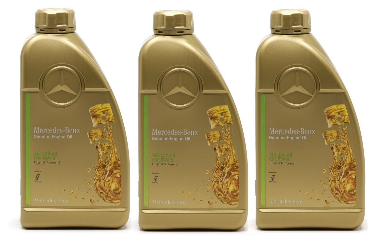 Original Mercedes Benz MB 229.52 5W-30 Motoröl 3x 1l = 3 Liter