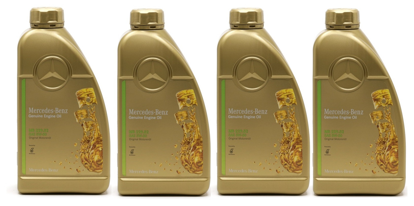 Original Mercedes Benz MB 229.52 5W-30 Motoröl 4x 1l = 4 Liter