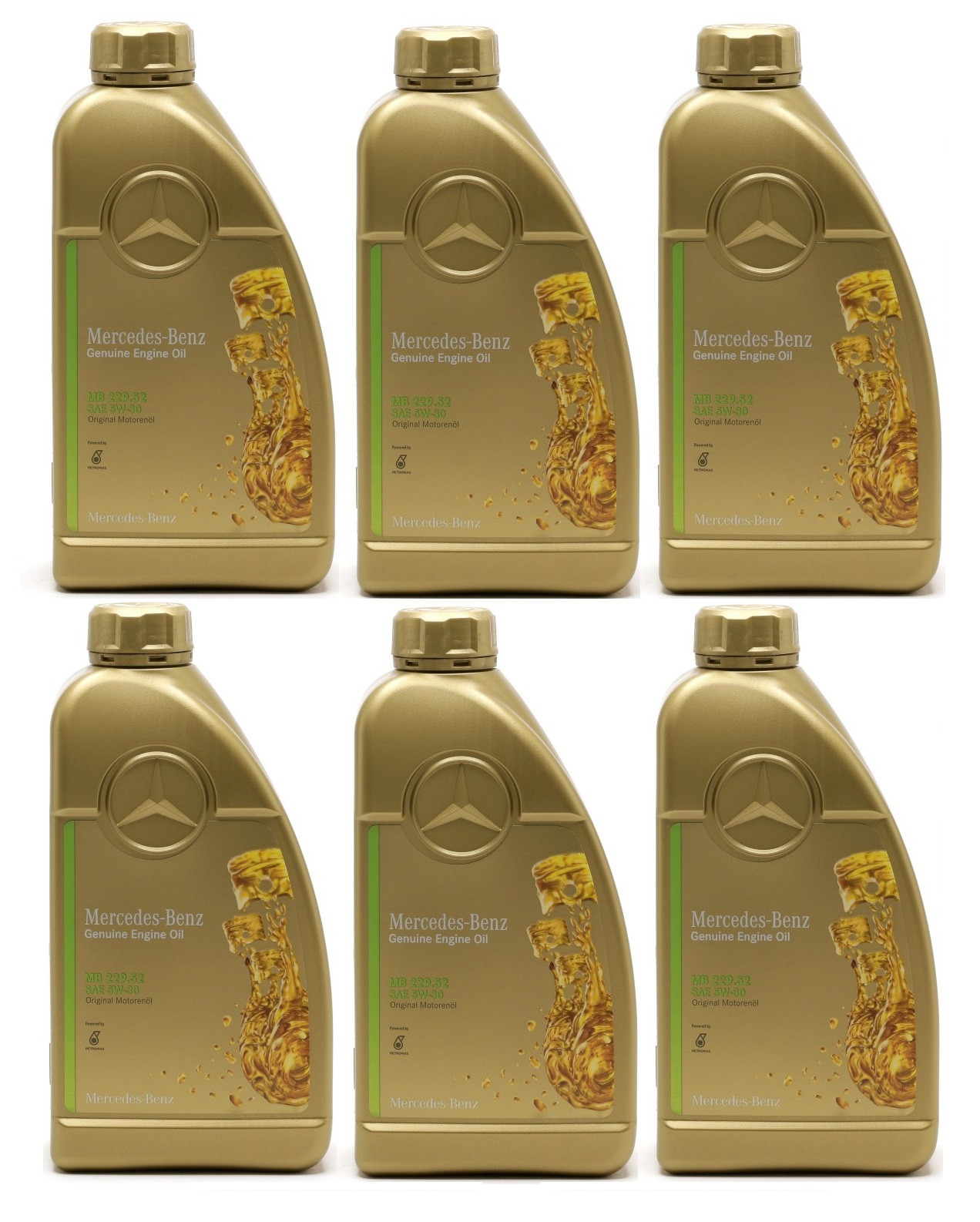 Original Mercedes Benz MB 229.52 5W-30 Motoröl 6x 1l = 6 Liter