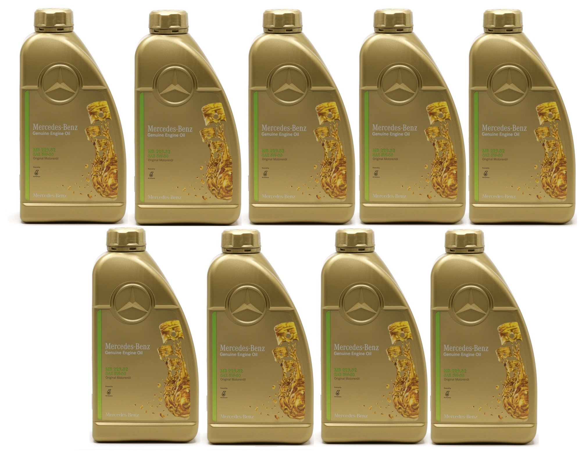 Original Mercedes Benz MB 229.52 5W-30 Motoröl 9x 1l = 9 Liter