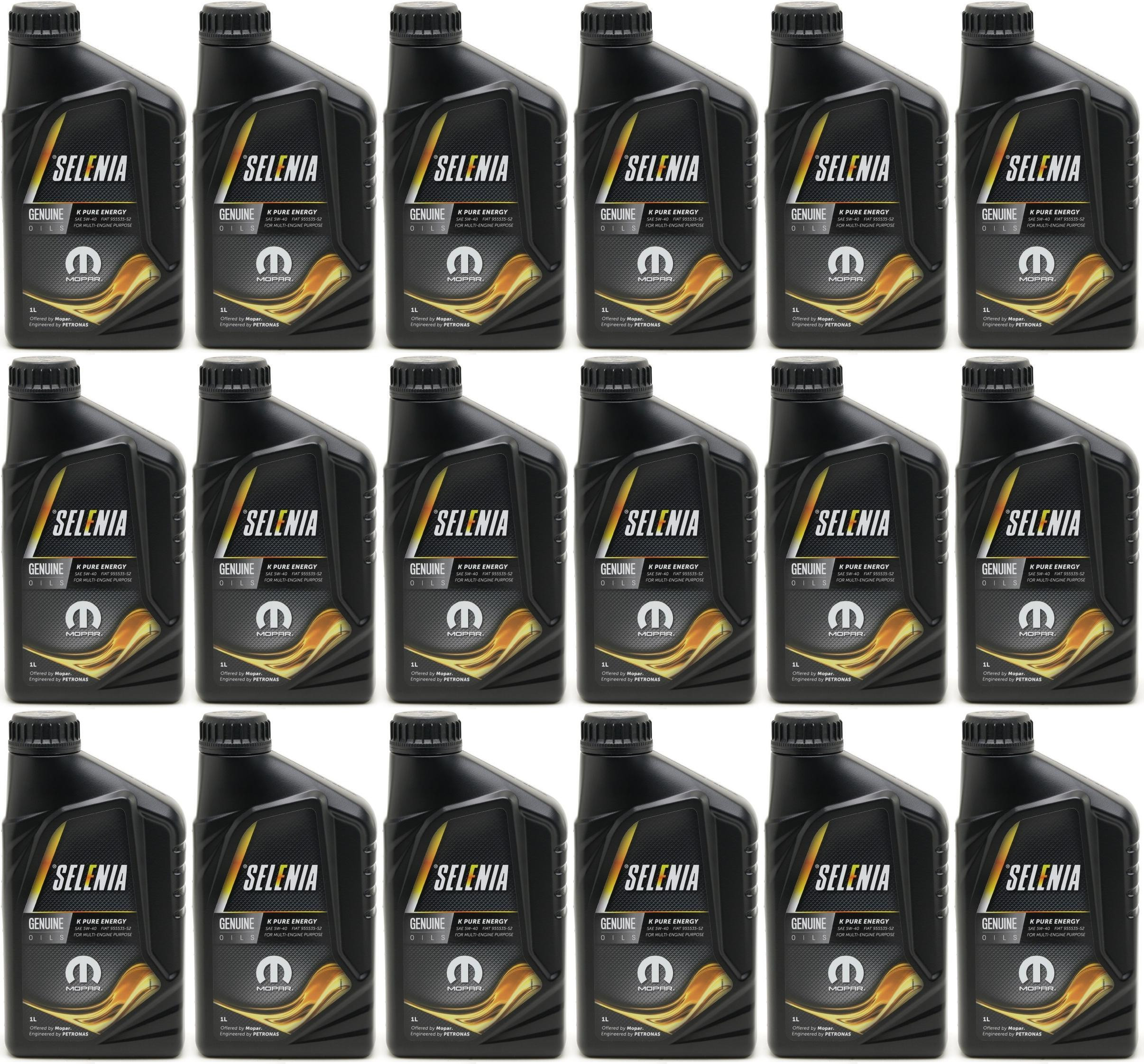 Selenia K Pure Energy Multi Air 5W-40 Motoröl 18x 1l = 18 Liter