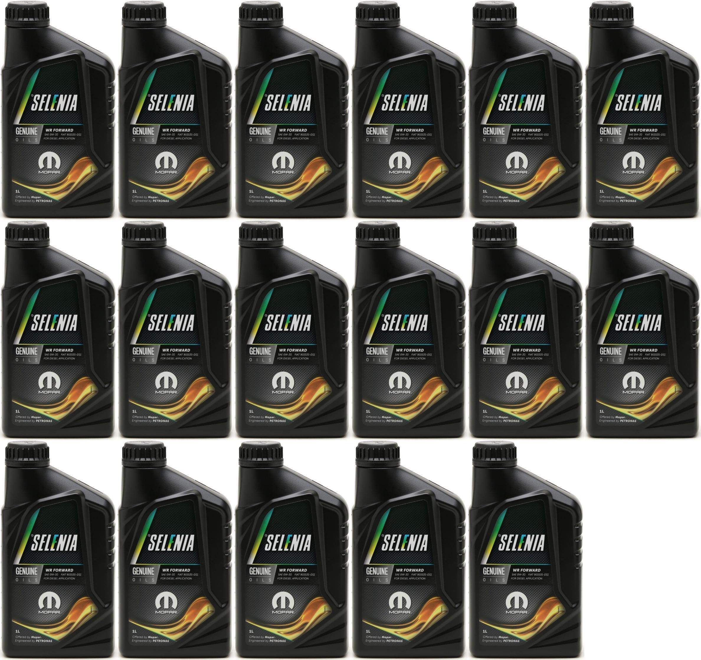 Selenia WR Forward 0W-30 Motoröl 17x 1l = 17 Liter