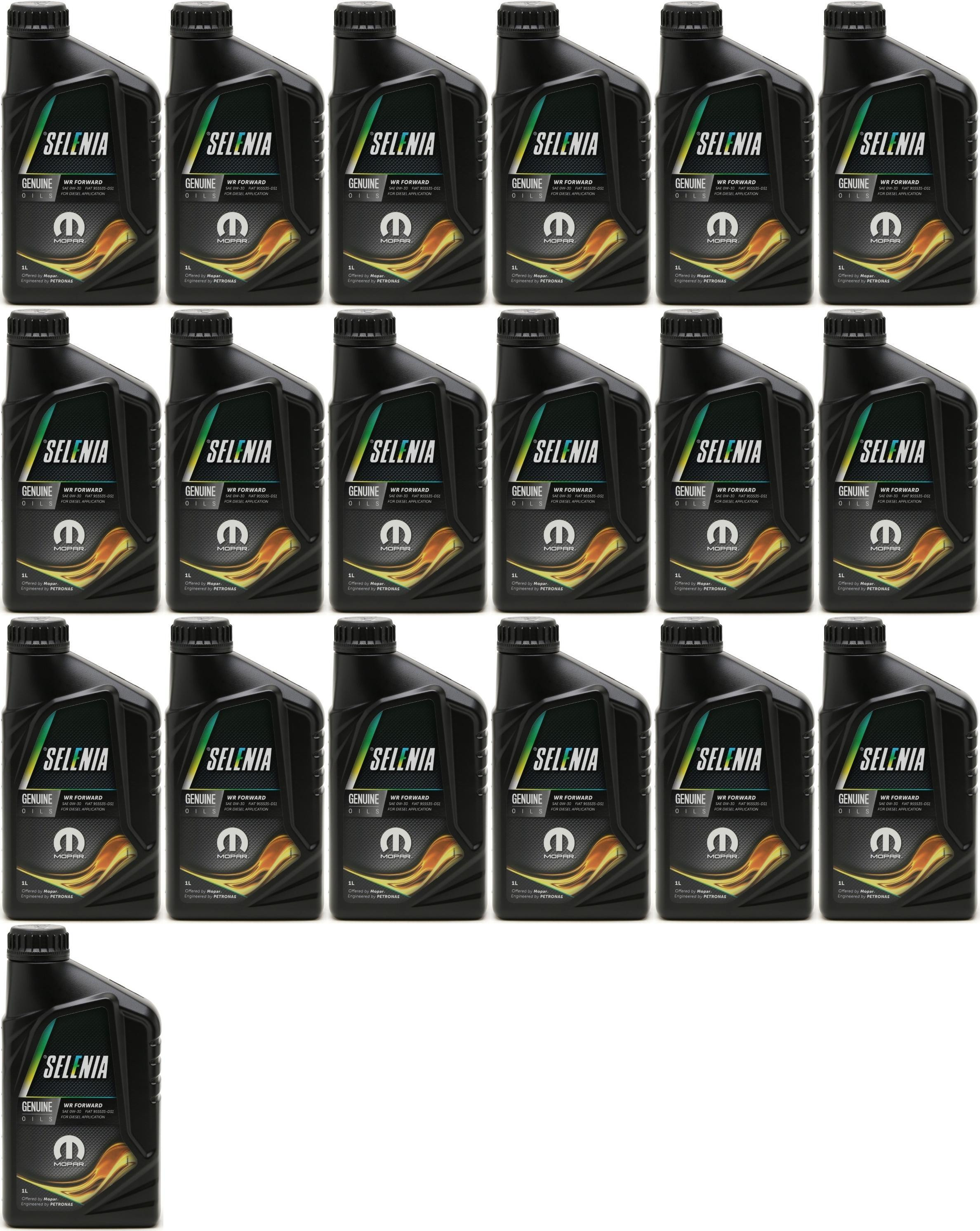 Selenia WR Forward 0W-30 Motoröl 19x 1l = 19 Liter