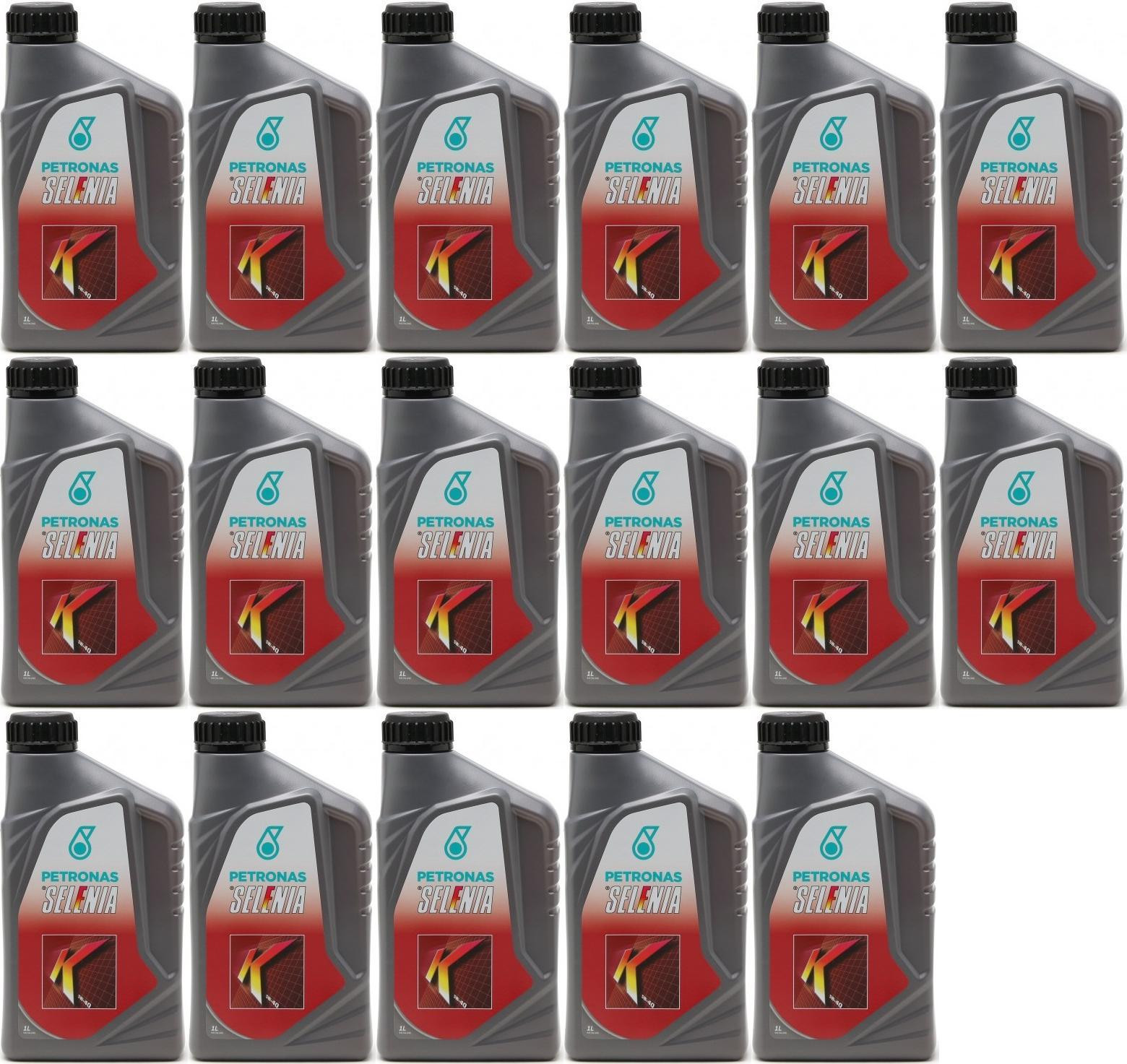 Selenia K 5W-40 Motoröl 17x 1l = 17 Liter