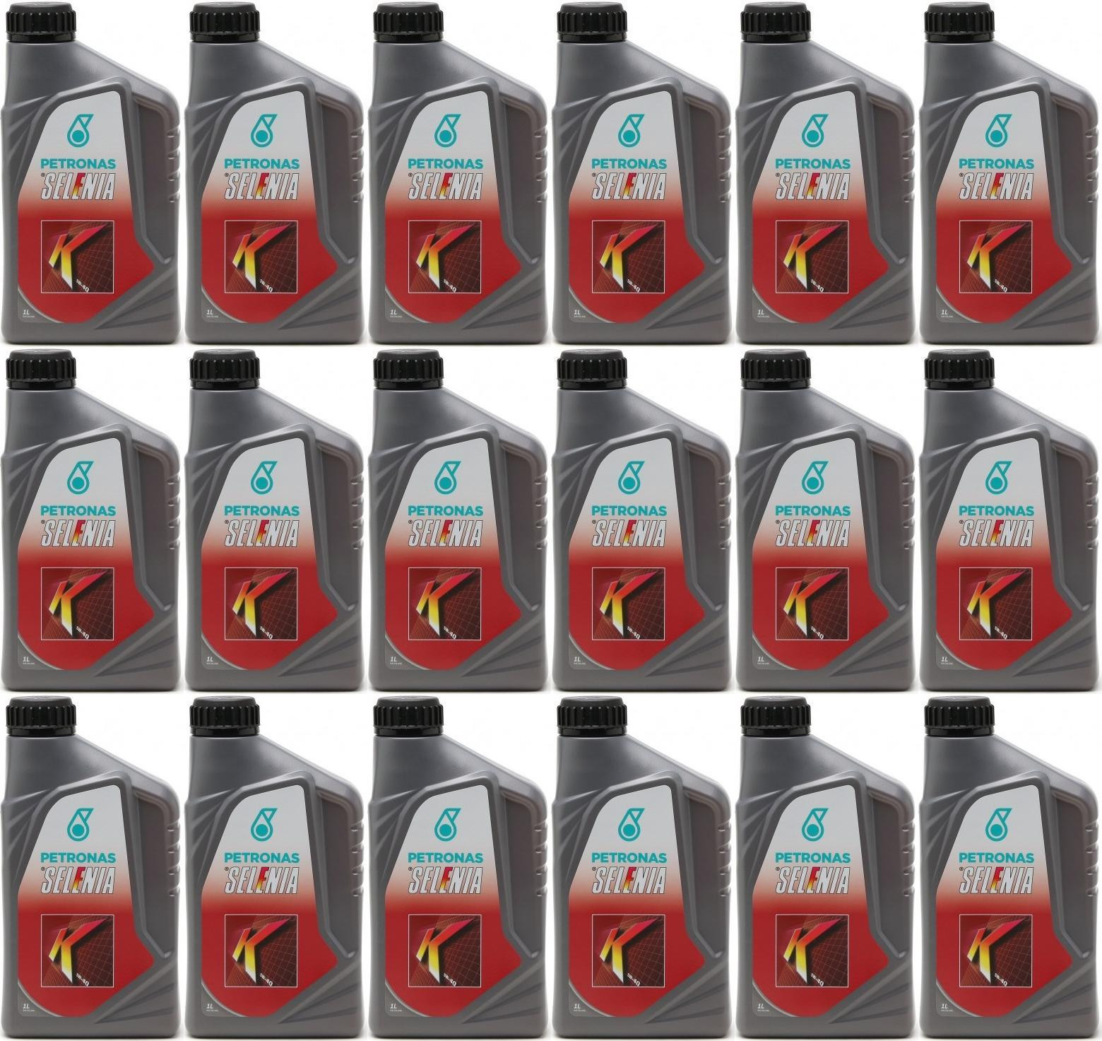Selenia K 5W-40 Motoröl 18x 1l = 18 Liter