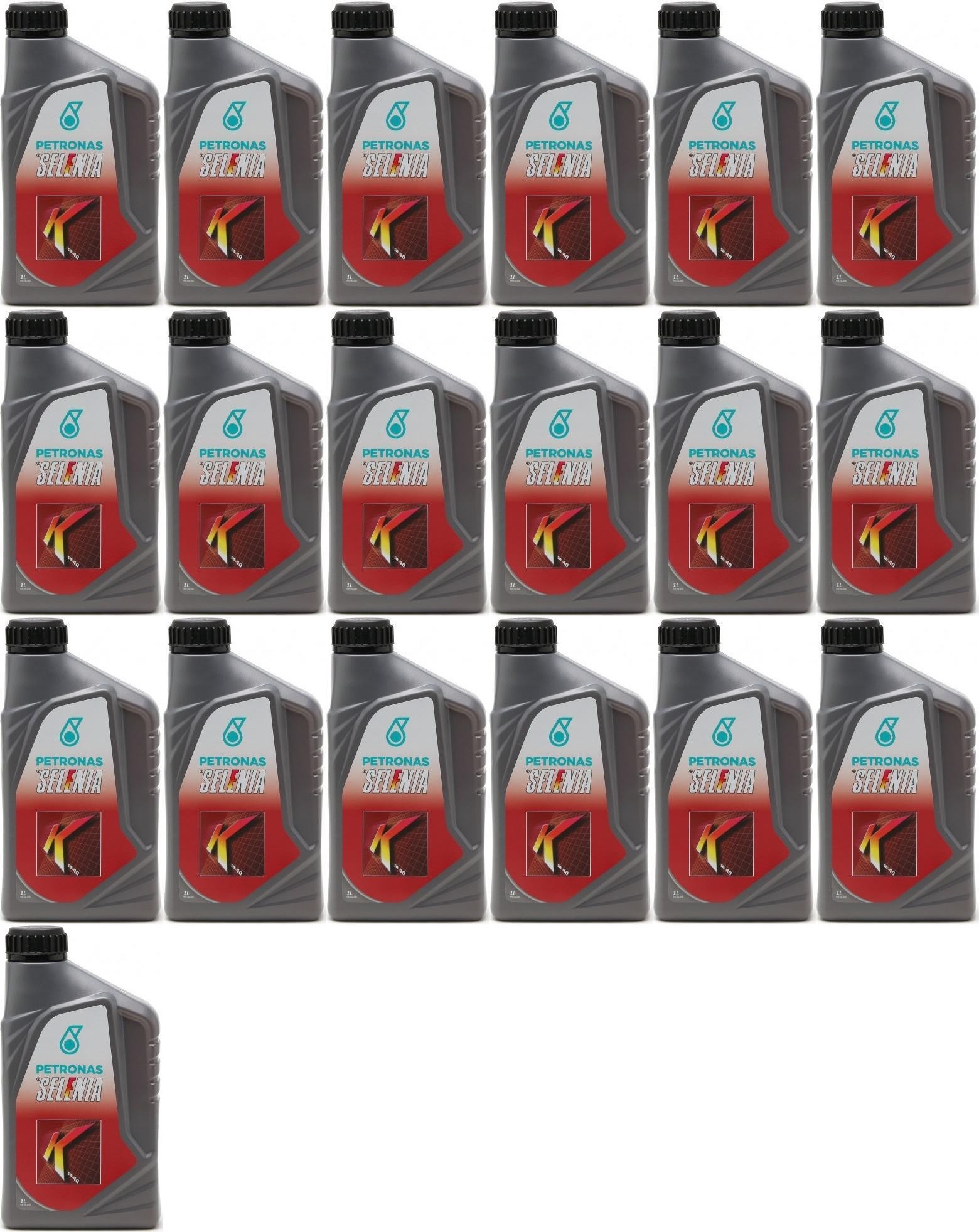 Selenia K 5W-40 Motoröl 19x 1l = 19 Liter