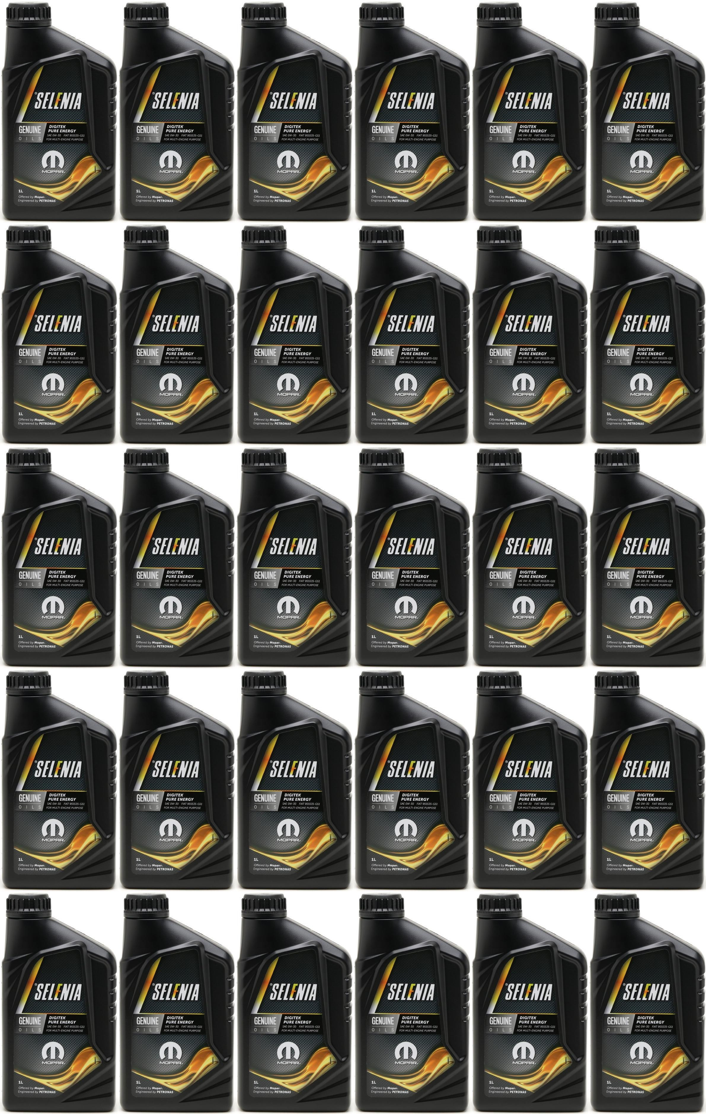 Selenia Digitek Pure Energy 0W-30 Motoröl 30x 1l = 30 Liter