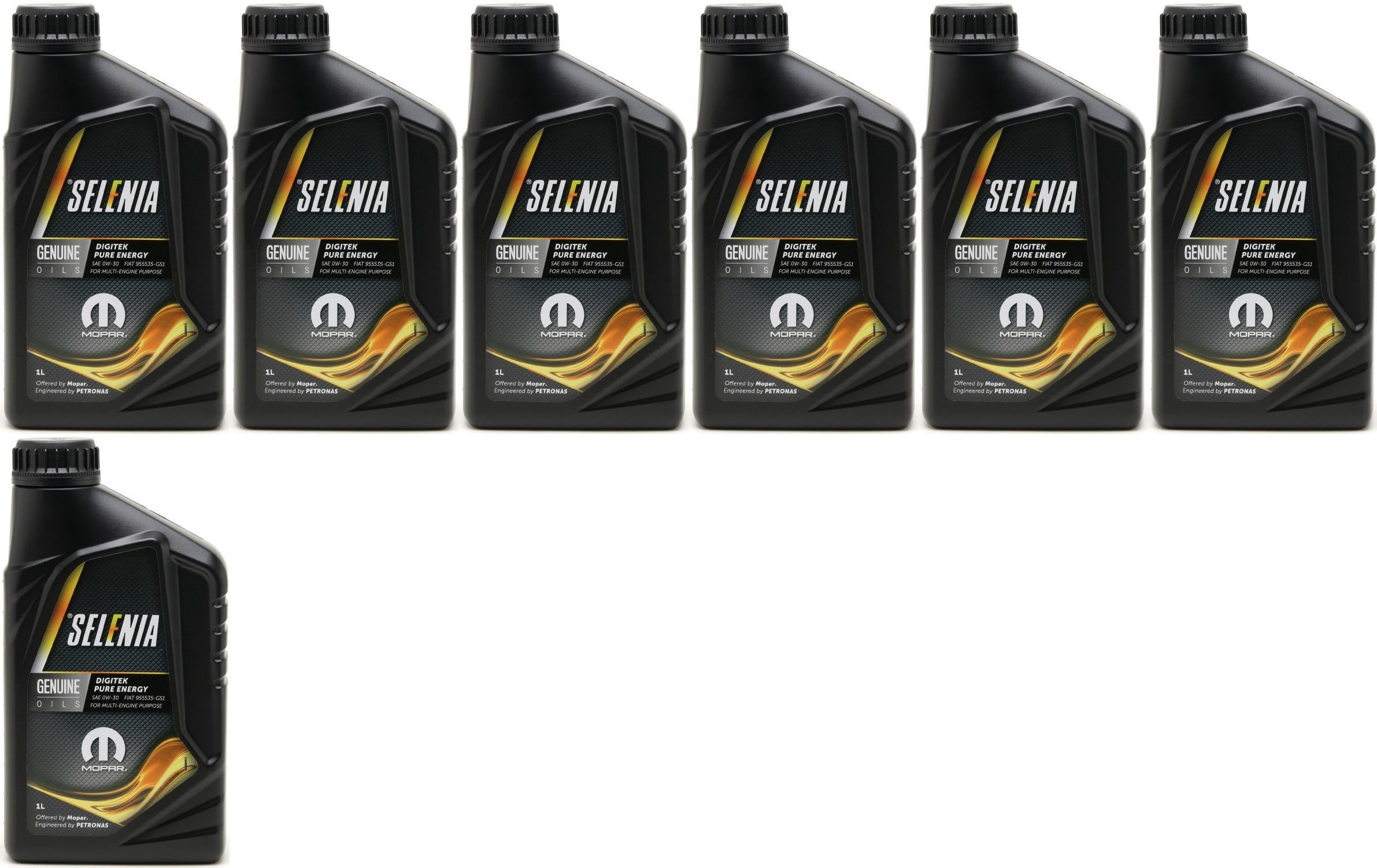 Selenia Digitek Pure Energy 0W-30 Motoröl 7x 1l = 7 Liter