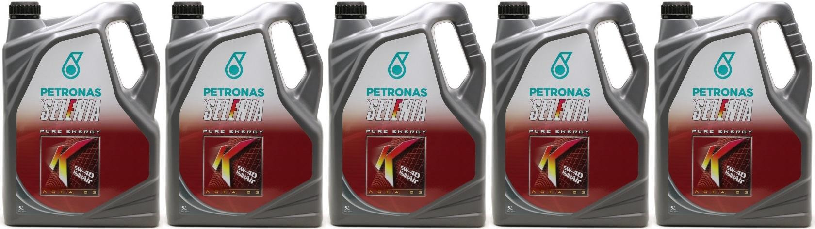 Selenia K Pure Energy Multi Air 5W-40 Motoröl 5x 5 = 25 Liter
