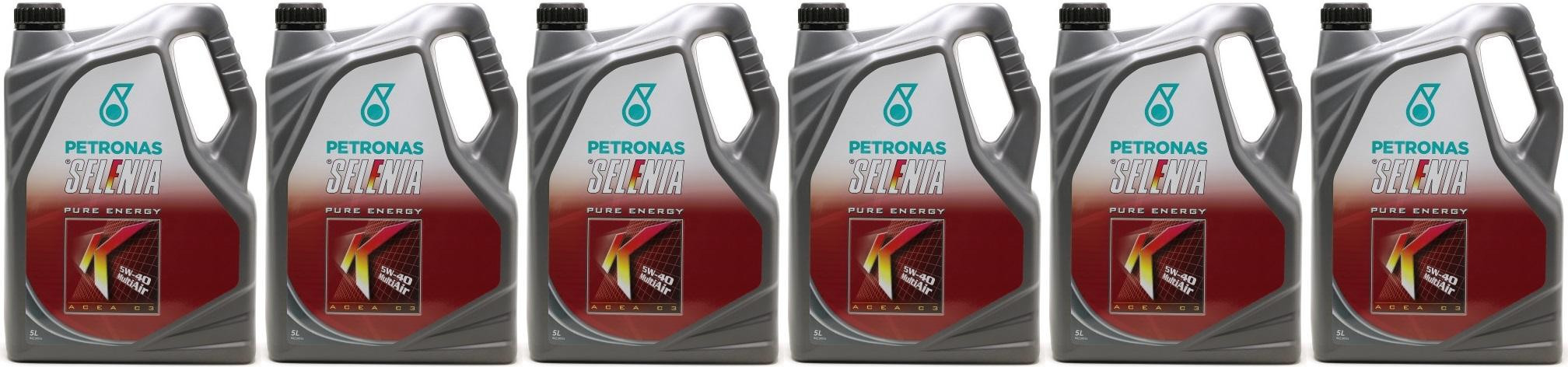 Selenia K Pure Energy Multi Air 5W-40 Motoröl 6x 5 = 30 Liter