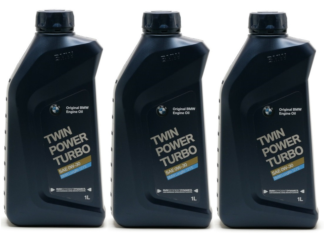 Original BMW Twin Power Turbo Longlife-12 FE 0W-30 Motoröl 3x 1l = 3 Liter
