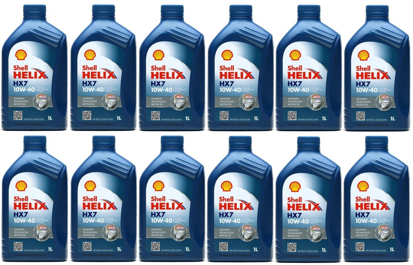 Shell Helix HX7 10W-40 Diesel & Benziner Motoröliter 12x 1l = 12 Liter