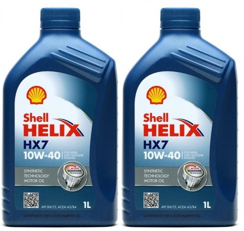Shell Helix HX7 10W-40 Diesel & Benziner Motoröliter 2x 1l = 2 Liter