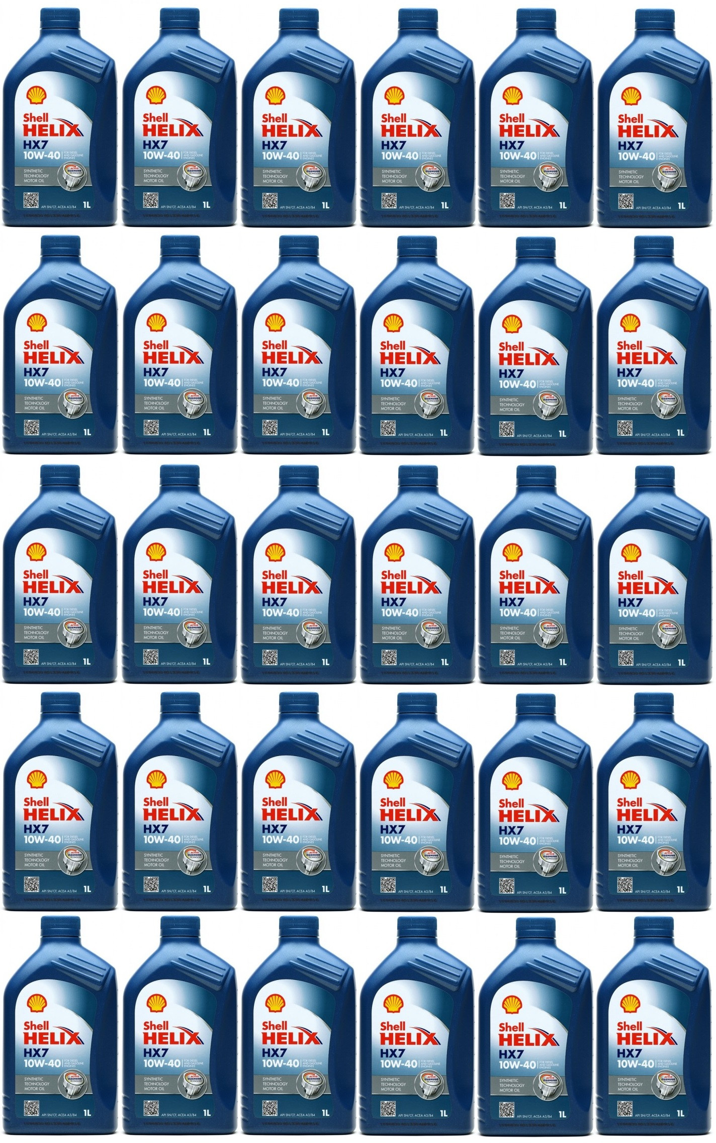 Shell Helix HX7 10W-40 Diesel & Benziner Motoröliter 30x 1l = 30 Liter