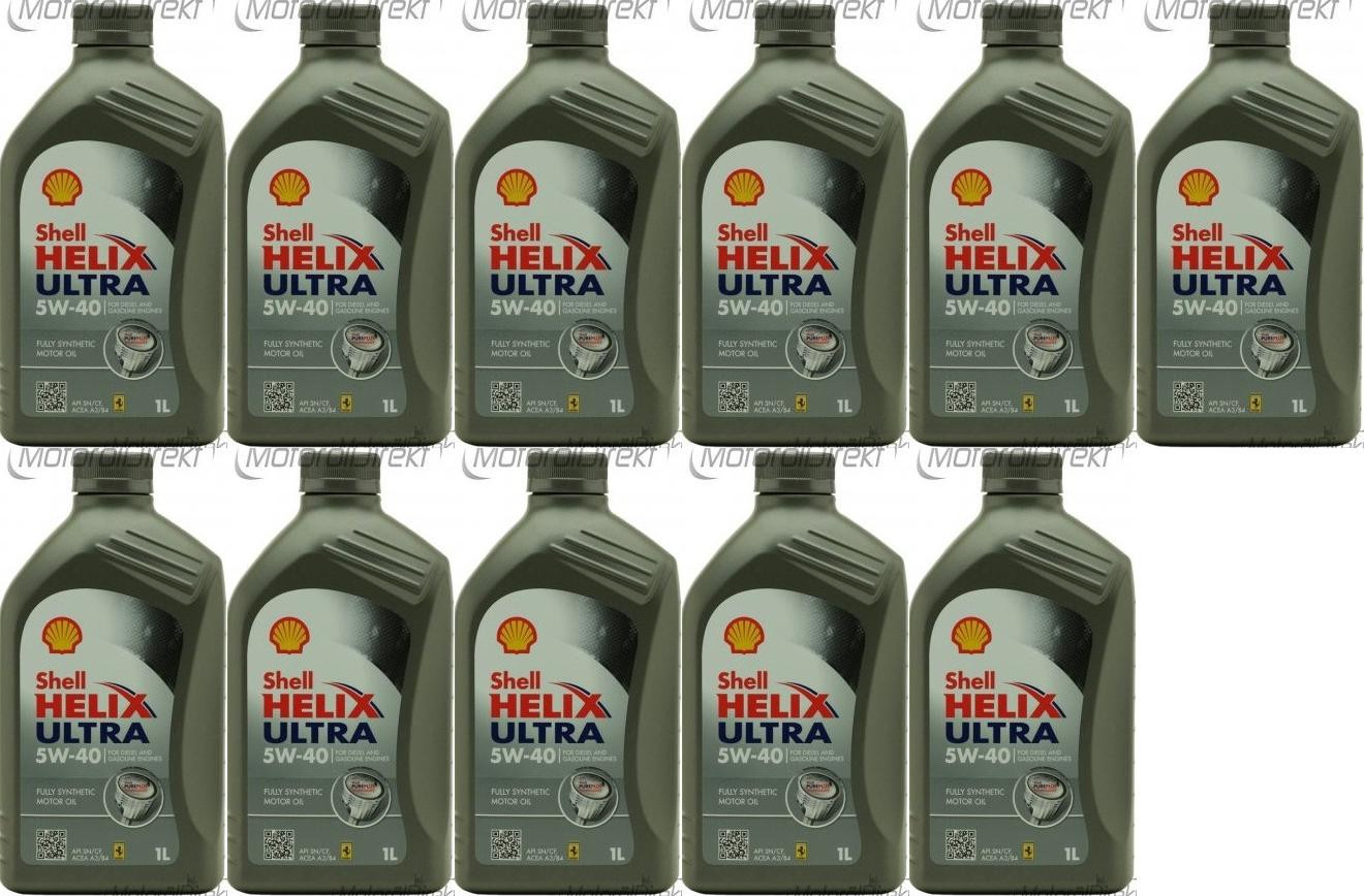 Shell Helix Ultra 5W-40 Motoröl 11x 1l = 11 Liter