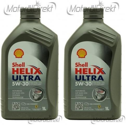 Shell Helix Ultra 5W-30 Motoröl 2x 1l = 2 Liter