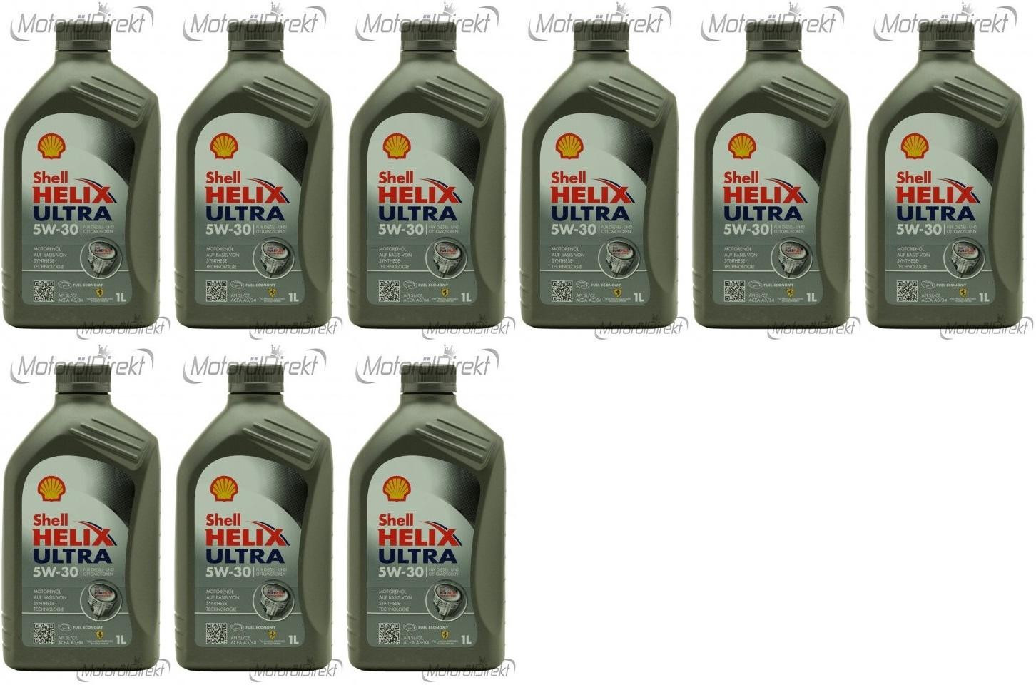 Shell Helix Ultra 5W-30 Motoröl 9x 1l = 9 Liter