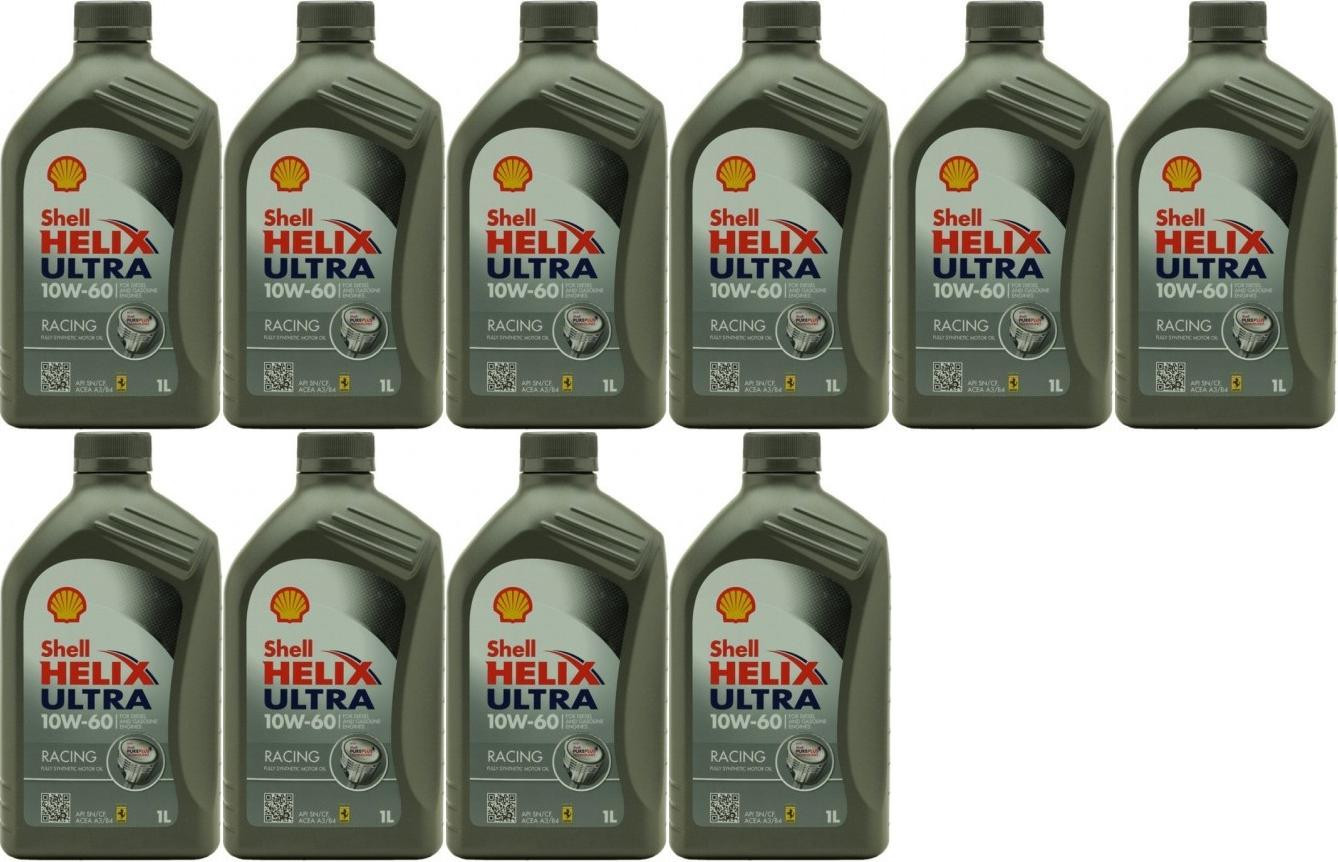 Shell Helix Ultra Racing 10W-60 Motoröl 10x 1l = 10 Liter