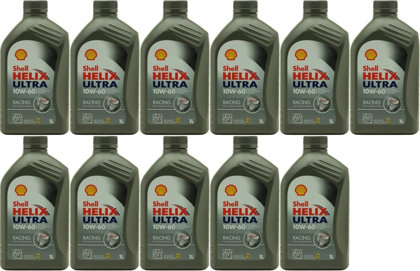 Shell Helix Ultra Racing 10W-60 Motoröl 11x 1l = 11 Liter