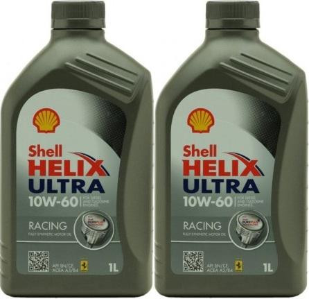 Shell Helix Ultra Racing 10W-60 Motoröl 2x 1l = 2 Liter