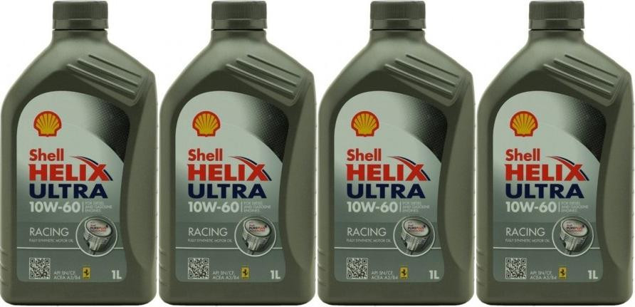 Shell Helix Ultra Racing 10W-60 Motoröl 4x 1l = 4 Liter